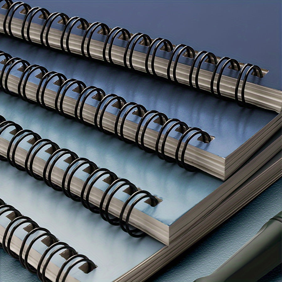 Spiral-Bound A5 Notebooks, 4pcs/set In Eye-catching Gradient Blue, Offering 320 Versatile Pages For Note-taking, Journaling, Drawing, And More