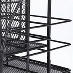 vedett Office Desk Organizer with 6 Compartments + Pen Holder/72 Accessories, Desk Accessories Organizers for Office, Home, School (Black)