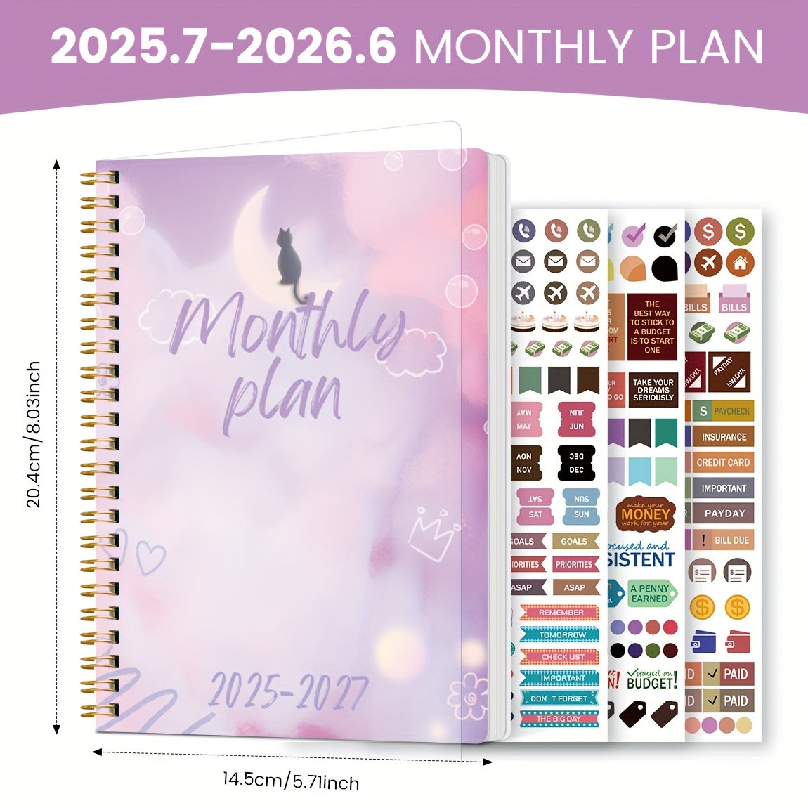 Weekly Planner Notebook Diary Weekly Planner Goal Habit Schedules Journal Notebooks For School Stationery Office, School Supplies