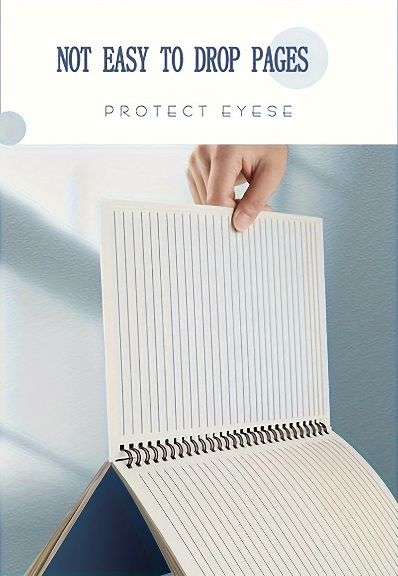 4-Piece A5 Spiral Notebooks In Gradient Blue Series - Perfect For Students & Office Use