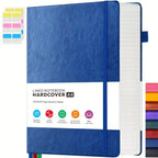 A4 Notebooks College Ruled, A4 (8.5 x 11) Large Notebook Journal with 100GSM Lined Paper, Hardcover Leather Journaling Notebooks for Women & Men, 320 Pages, Big Notebook for School Work