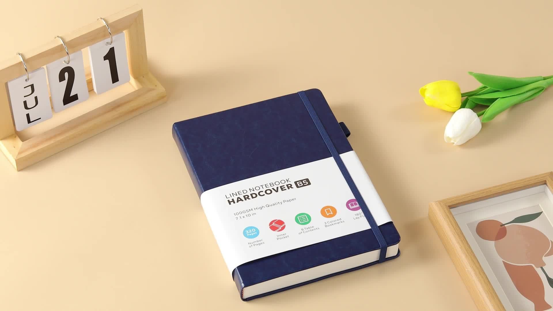 3 Pack B5 Lined Leather Notebooks - Large 320 Pages Hardcover College Ruled Journal Set for Women and Men, Multicolor, 7.1 X 10in, Perfect for Work, School, Office, and Everyday Writing