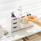 Chic 3-Tier Desktop Organizer With Drawers - Perfect For Office Supplies, Jewelry & Cosmetics Storage Office Desk Accessories Desk Accessories Office