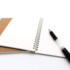 2-Pack Soft Cover Blank Spiral Notebooks - Perfect for Sketching & Writing - 100 Pages/50 Sheets - 7.5 x 5.1 - 100GSM - Black