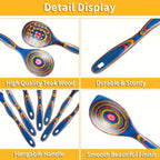 7pcs Utensils Set Durable Wooden Spoon For Cooking Wooden Utensil For Cooking Wooden Kitchen Tool Kitchen Stuff