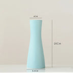 Modern White Ceramic Vases Chinese Style Simple Designed Pottery And Porcelain Vases For Artificial Flowers Decorative Figurines