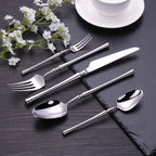 Cutlery Set Mirror Golden Kitchen Accessories Stainless Steel Tableware Dish Dinnerware Knife Fork Spoon Utensils Sets For Home