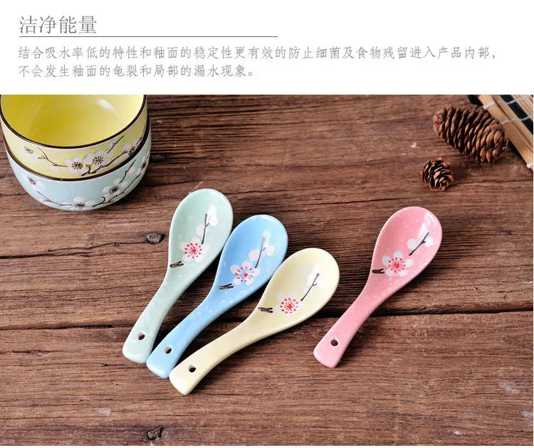 Creative ceramic bowl household tableware  4 bowls chinese gift dinnerware set tableware gift boxes wedding