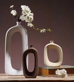 Classic Ceramic Vase Home Decor Art Crafts Decoration Contracted Porcelain Flower Pot Creative Desktop Figurines