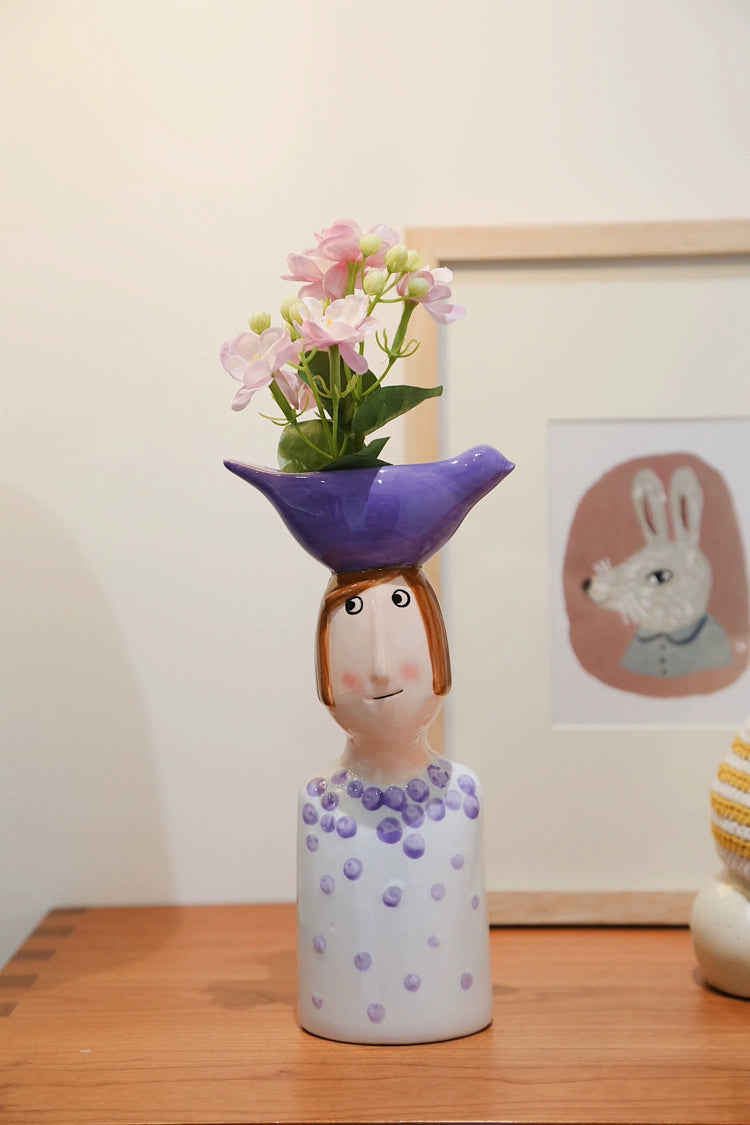 Vase Home Decor Room Decoration Ceramic Vases Desktop Art Sculpture Flower Arrangement Wedding Decoration Flower Pot Furnishing