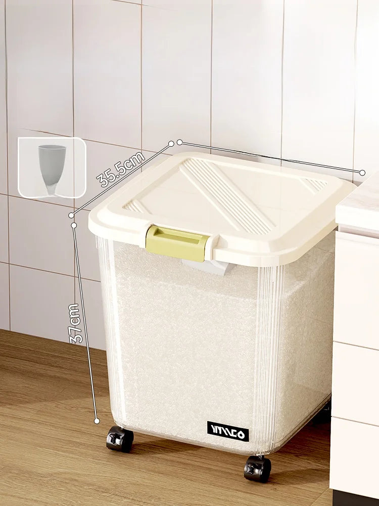 Food ade Sed Rice Storage Box Moisture Proof Bug Resistant Plastic Kitchen Storage Container for Home Use 5L And above C...