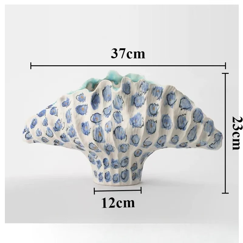 Ceramic Flower Vase Pottery Decorative Vases Modern Vase Plants and Decoration Ornaments Aesthetic Living Room Decor Accessories