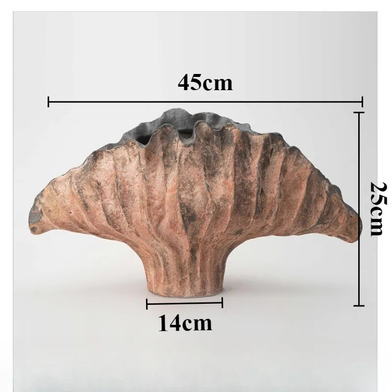 Ceramic Flower Vase Pottery Decorative Vases Modern Vase Plants and Decoration Ornaments Aesthetic Living Room Decor Accessories