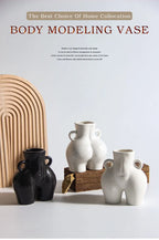 WHYOU Creative Body Art Vase Imitation Ceramic Decorative Vase Nordic Home Decoration Crafts Vase Table Desktop Ornaments Gift