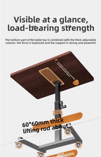 Height Adjustable Computer Desk Mobile Small Desk for Live Streaming Home Study Office Desk Standing Workstation desks