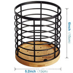 Kitchen Cooking Utensils Holder Versatile Cooking Utensil Organizer With Wooden Base for Spatula Spoon Chopstick Cutlery