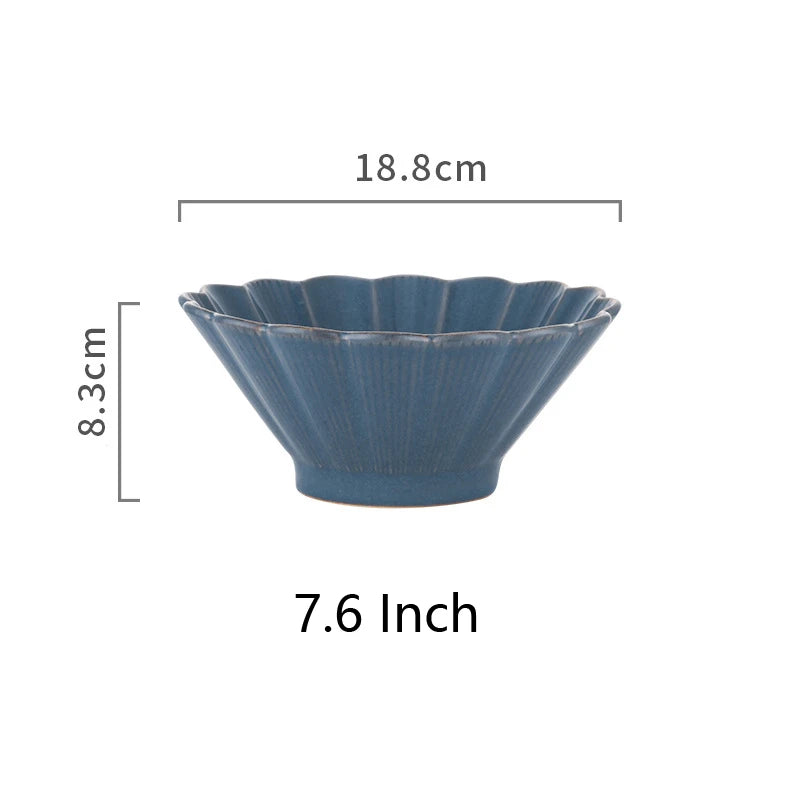 Ceramic Dinner Plate Tableware Coffee Mug Cup Steak Plate Salad Soup Noodles Bowl Chrysanthemum Dinnerware