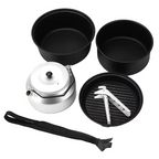 KYCOR-5-Piece Non-Stick Camping Cookware Set With Kettle, Ideal For Outdoor Cooking And Camping Adventures, Easy To Clean