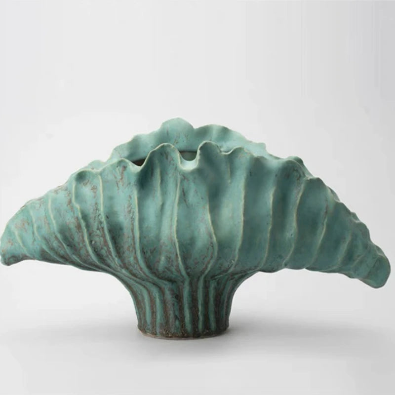 Ceramic Flower Vase Pottery Decorative Vases Modern Vase Plants and Decoration Ornaments Aesthetic Living Room Decor Accessories