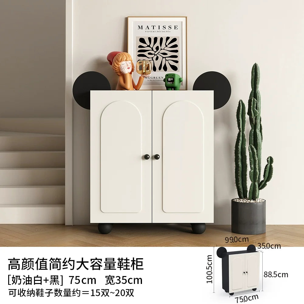Keys Display Cabinet Cream Standing Office Buffet Cabinets Luxury Organization Mueble Recibidor De Entrada Home Furniture