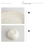 Baroque Vintage Ceramic Dinner Plates Western Food Dishes and Plates Sets European Modern Kiln Change Carving  Tableware Home