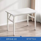 Simple Folding Desk, Desk, Home Dining Table, Rectangular Office Desk, Computer Desk, Student Learning Desk, Training Desk