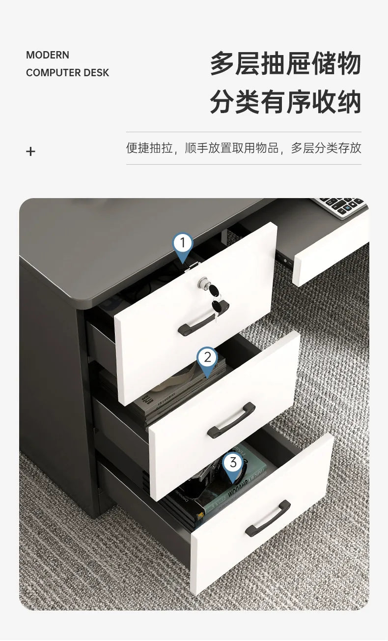 Modern Wood Office Desks Simplicity Study Cmputer Table Gaming Desk Bedroom Home Office Desks Table Computer Work Furniture