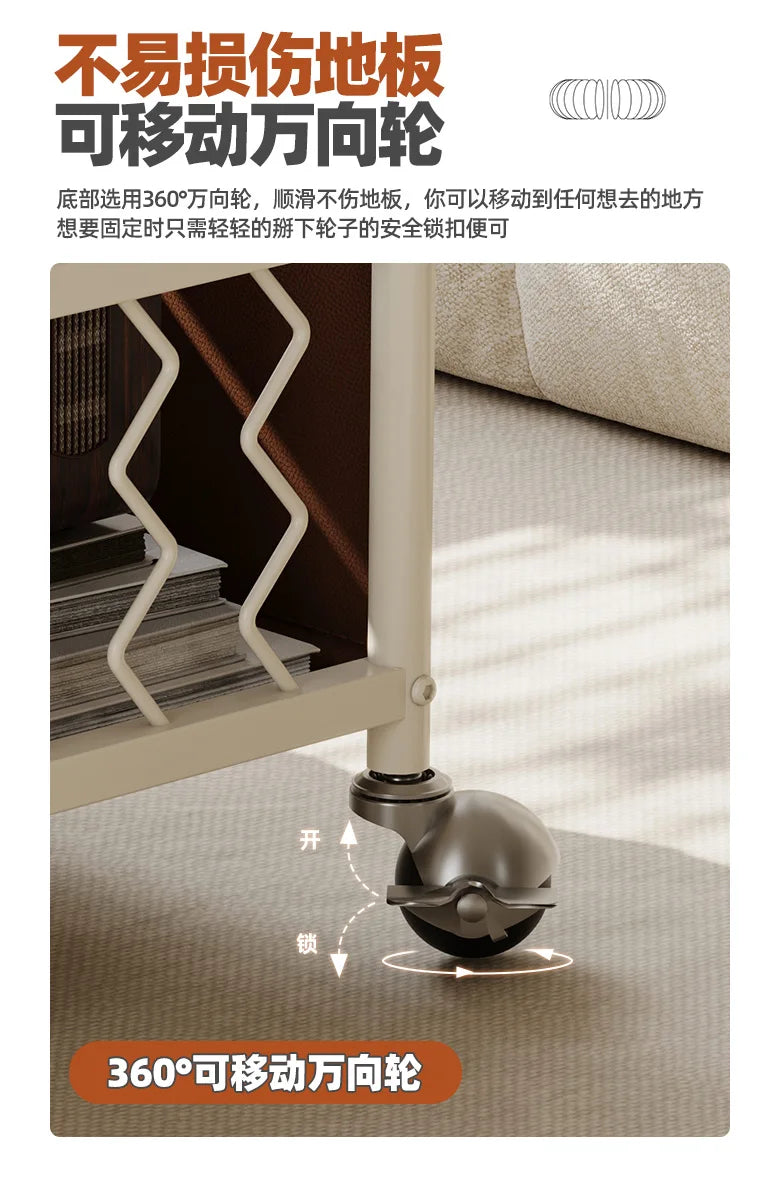 Modern Mobile Side Table Beauty Trendy Exquisite Glamour Coffee Table Luxury Elegant Mesa De Centro Sala Living Room Furniture