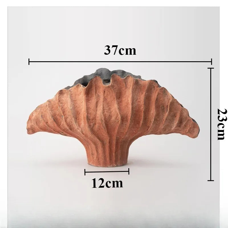 Ceramic Flower Vase Pottery Decorative Vases Modern Vase Plants and Decoration Ornaments Aesthetic Living Room Decor Accessories