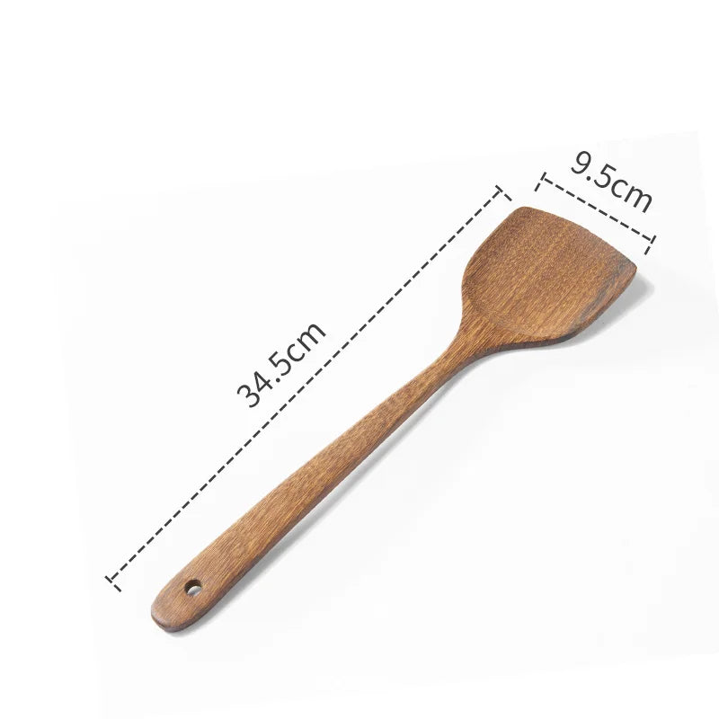 Kitchen Utensils Set Non-Stick  Cookware for Kitchen Wooden Handle Soup spoon spatula Rice spoon shovel Kitchen Accessories