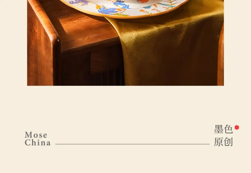 Fine China Kitchen Dinner Set Guests Gift Women Party Plates Dinnerware Sets Ceramic Breakfast Juego De Vajilla Completa Dishes