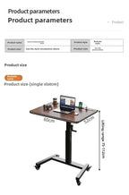 Height Adjustable Computer Desk Mobile Small Desk for Live Streaming Home Study Office Desk Standing Workstation desks
