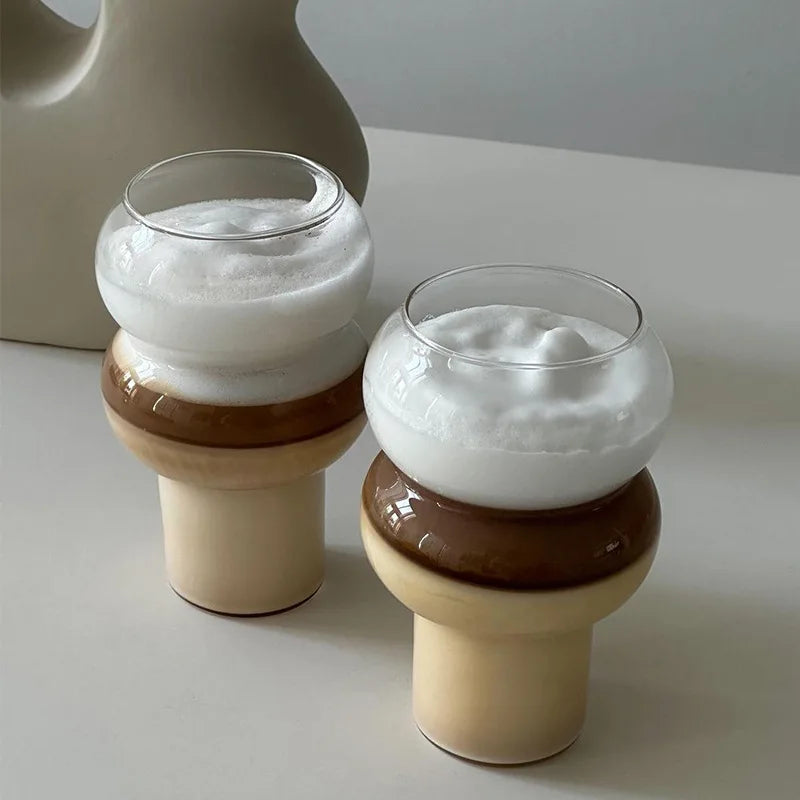 Coffee Glass Latte Cup Bubble Ball Cups Wine Champagne Glasses Juice Milk Whiskey Water Cup Bar Party and Restaurant Drinkware