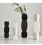 Modern minimalist vase decoration home Flower Arrangement Living Room Flowerpot Nordic minimalist decor black vase Art Ornaments