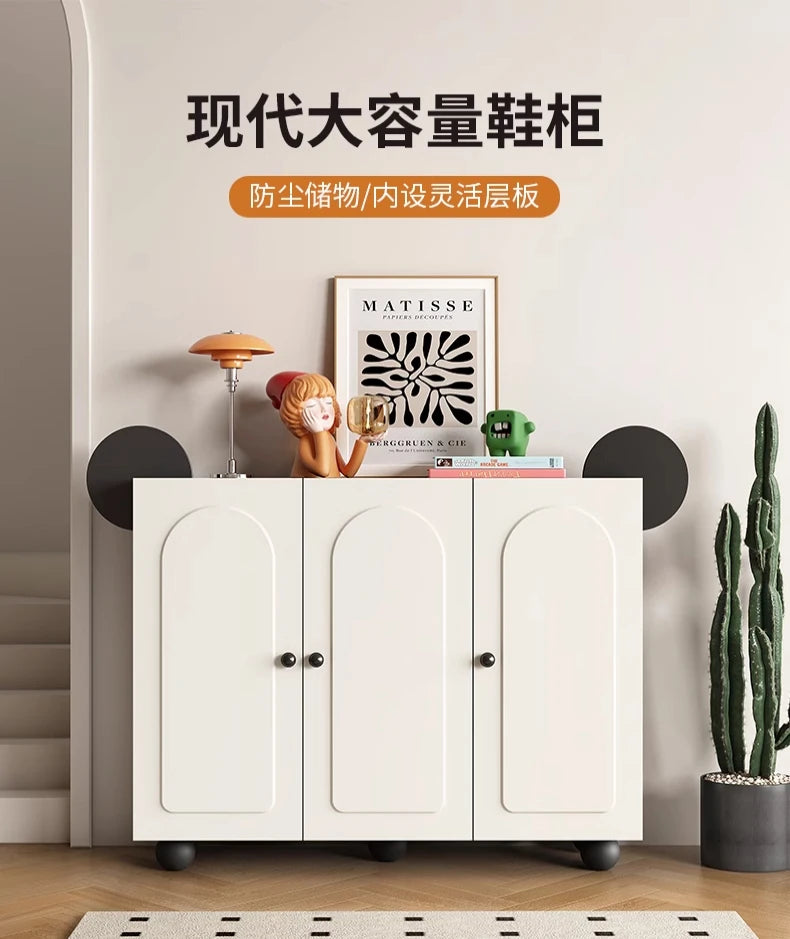 Keys Display Cabinet Cream Standing Office Buffet Cabinets Luxury Organization Mueble Recibidor De Entrada Home Furniture
