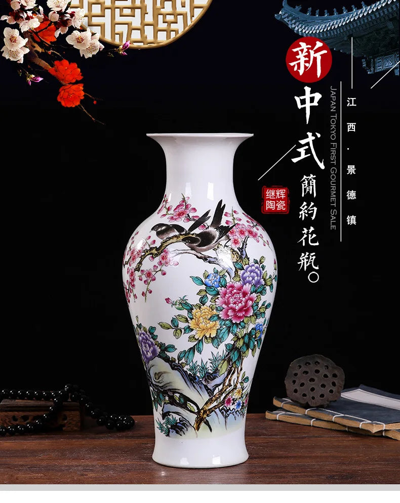Ceramic vase modern imitation ancient Chinese living room decoration vase decoration handicraft