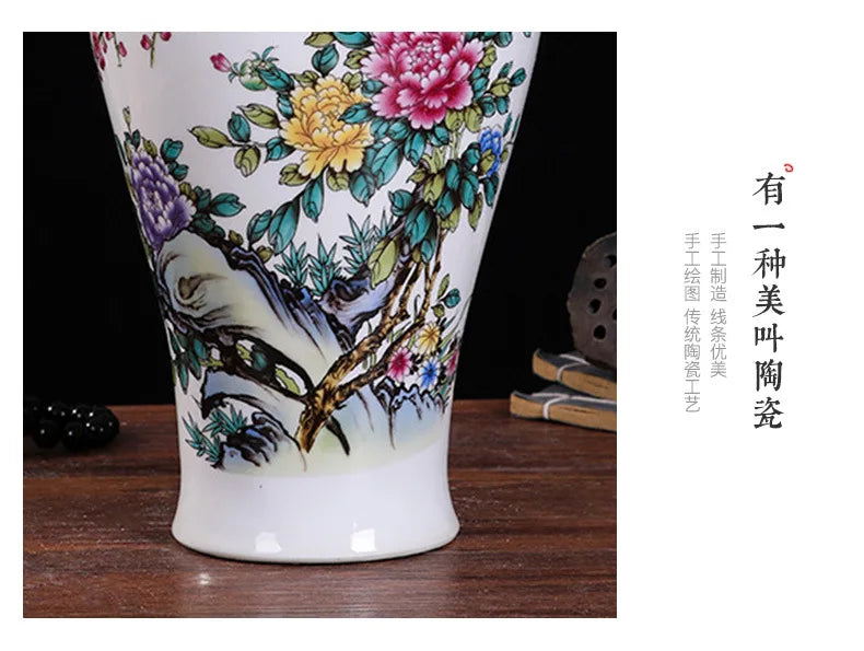Ceramic vase modern imitation ancient Chinese living room decoration vase decoration handicraft