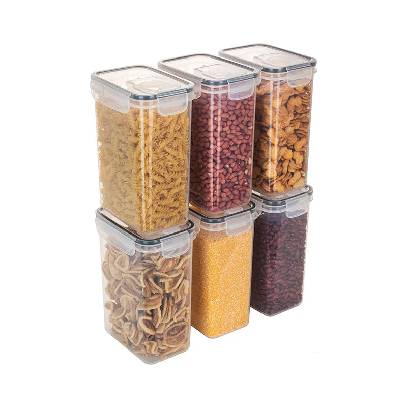 Food Storage Containers with Lids Stackable Treat Box Containers for Kitchen Pantry Organization Containers for Rice Dispenser