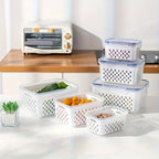 4pcs/set Storage Container, Multifunctional Leak Proof Food Storage Box  food storage containers  containers for kitchen