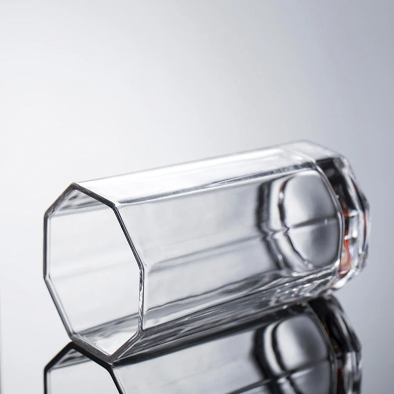 Glassware Kitchen Dining Bar Home Drinkware Tall Water Juice Drinking Glasses Set of 2pcs Transparent Tumbler Crystal Glass Cup