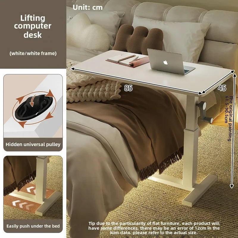 Height Adjustable Computer Desk Mobile Small Desk for Live Streaming Home Study Office Desk Standing Workstation desks