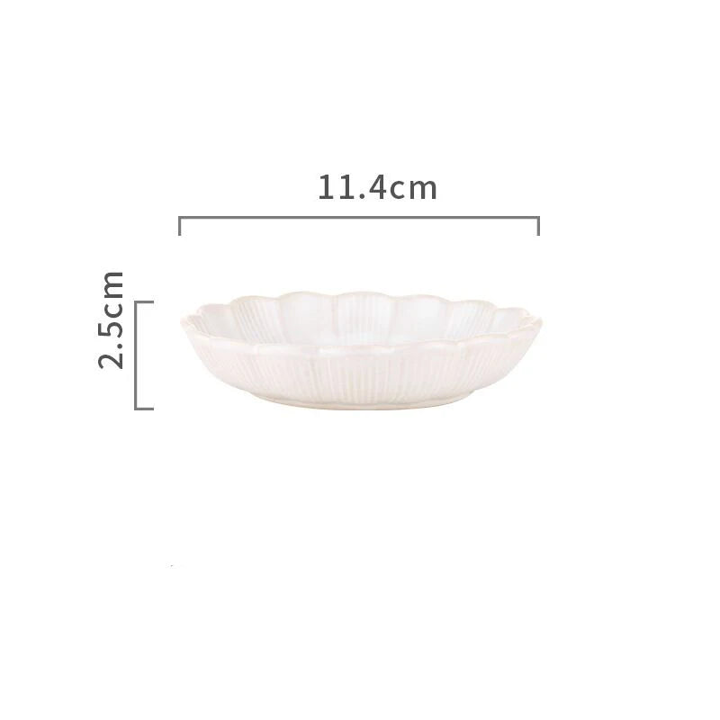 Ceramic Dinner Plate Tableware Coffee Mug Cup Steak Plate Salad Soup Noodles Bowl Chrysanthemum Dinnerware