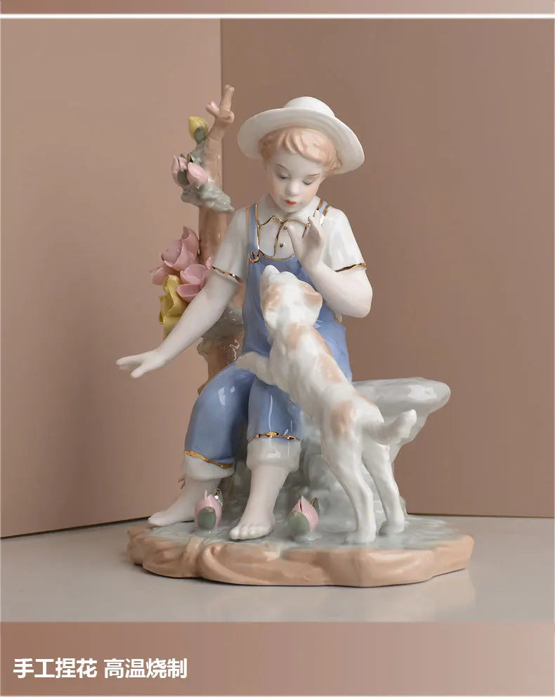 Modern minimalist European home decor character decorations living room wine cabinet decorations ceramic handicraftsjavascript: