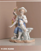 Modern minimalist European home decor character decorations living room wine cabinet decorations ceramic handicraftsjavascript: