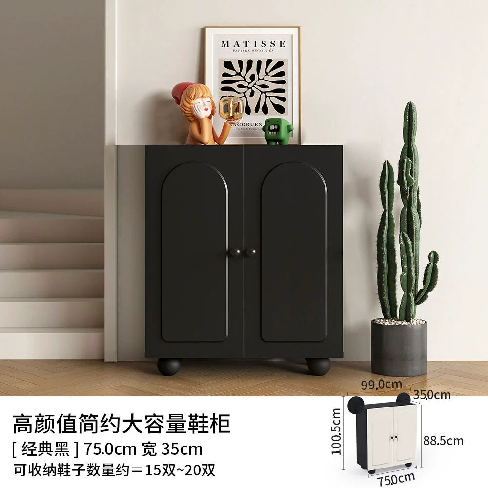 Keys Display Cabinet Cream Standing Office Buffet Cabinets Luxury Organization Mueble Recibidor De Entrada Home Furniture