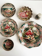 European Famous Painting Series Tableware Set Ceramic Material Underglaze Color Craftsmanship Handmade Painting