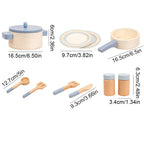 Children's Wooden House Kitchen Utensils Toy Sets Montessori Early Habit Cultivation Cognitive Training Parent-child Interaction