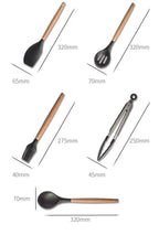 Kitchen Utensil Set Silicone BPA Free Kitchen Cooking Baking Tools Set Kitchen Accessories Gadgets Kitchenware With Container N.