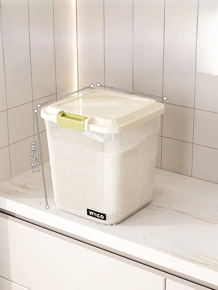 Food ade Sed Rice Storage Box Moisture Proof Bug Resistant Plastic Kitchen Storage Container for Home Use 5L And above C...