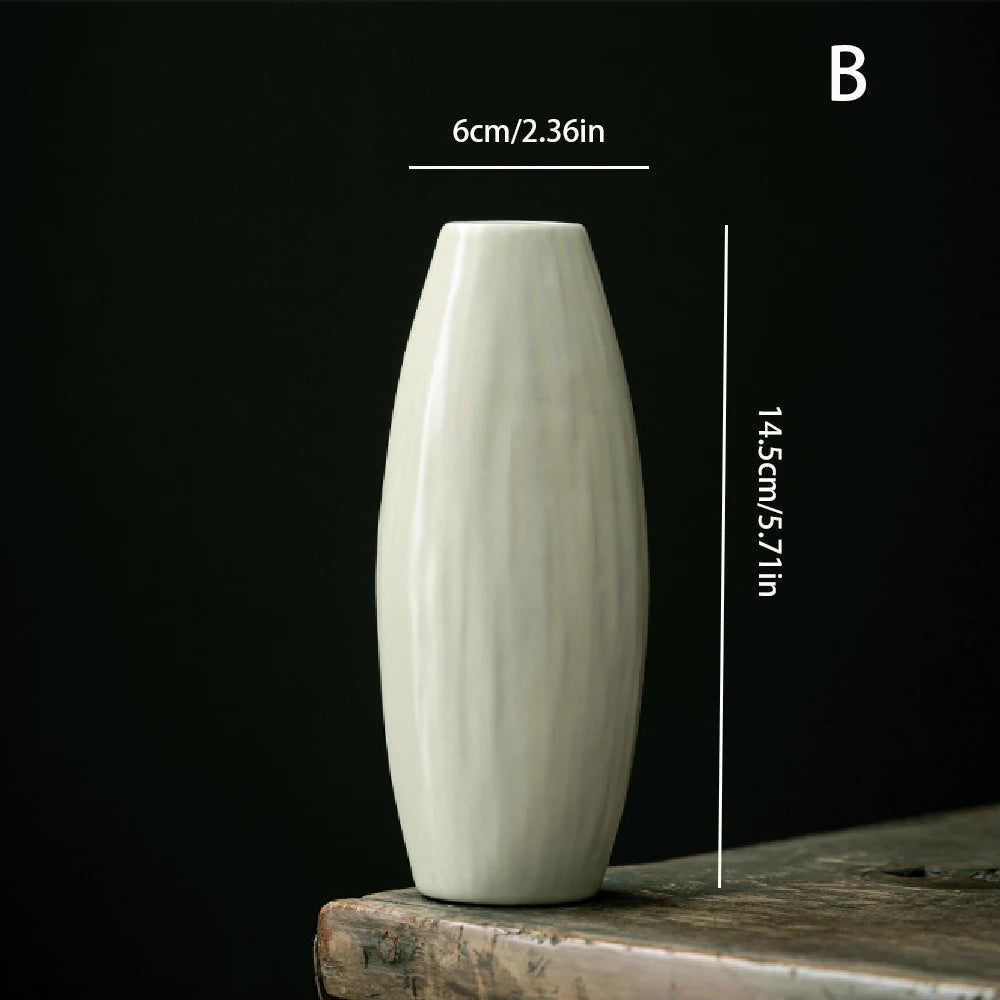 Ceramic vase ornaments, flower arrangements, desktop office and home decor